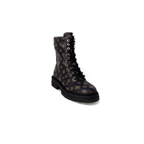 Guess Brown Artificial Leather Boot - Hilstor