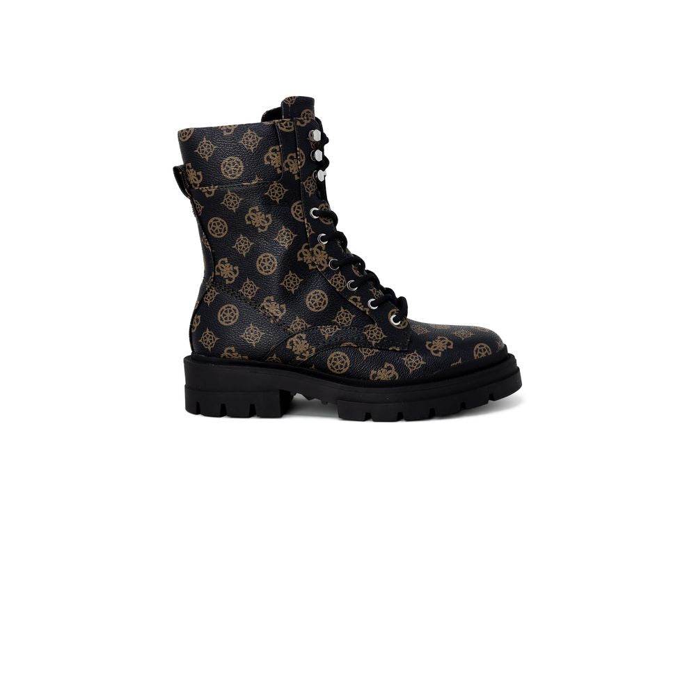 Guess Brown Artificial Leather Boot - Hilstor