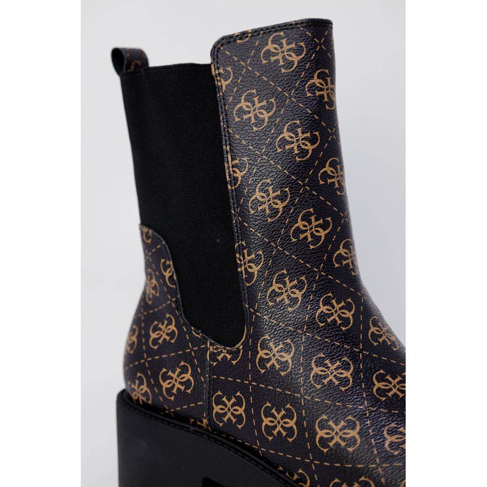 Guess Black Leather Boot - Hilstor