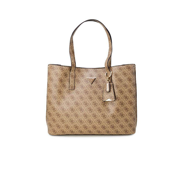 Guess Beige Polyethylene Handbag - Hilstor