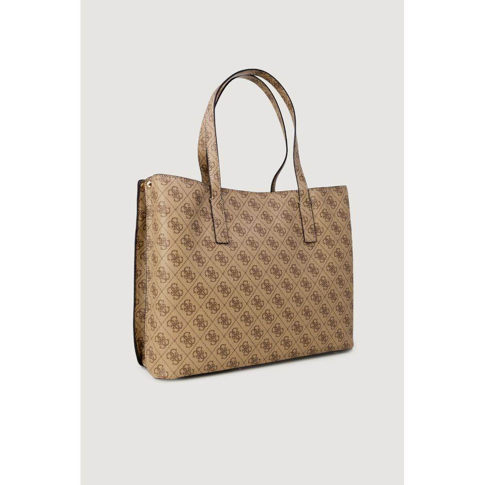 Guess Beige Polyethylene Handbag - Hilstor