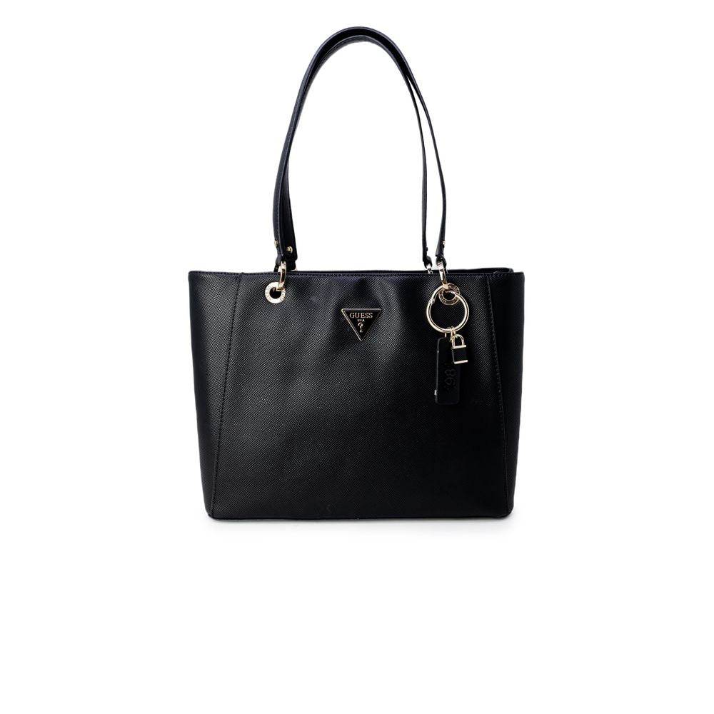 Guess Black Polyethylene Handbag - Hilstor
