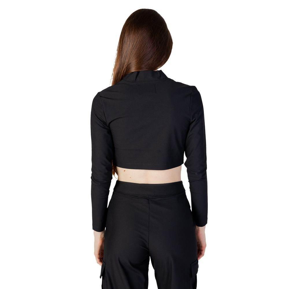 Calvin Klein Jeans Black Recycled Polyester Top - Hilstor