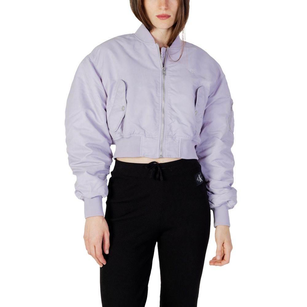 Calvin Klein Jeans Purple Polyamide Jackets & Coat - Hilstor