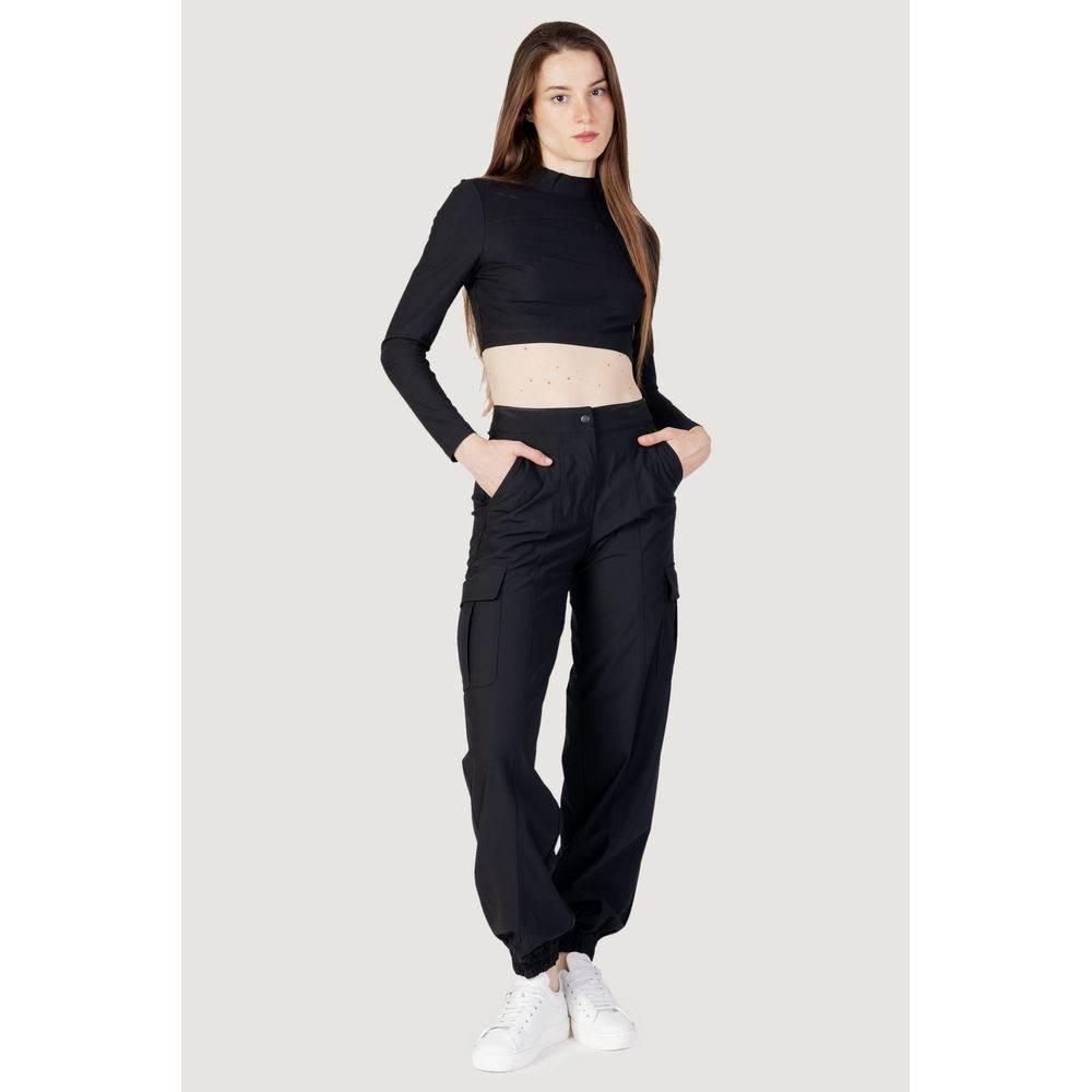 Calvin Klein Jeans Black Recycled Polyester Top - Hilstor