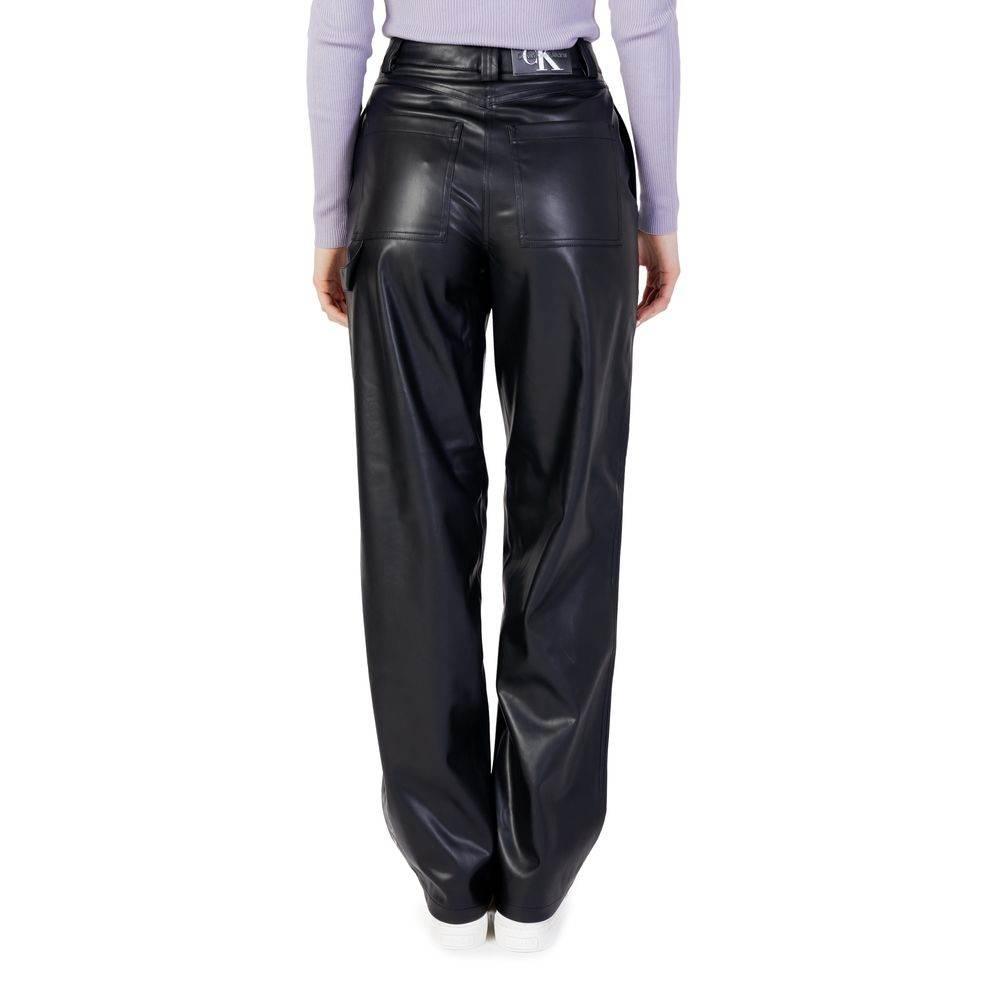 Calvin Klein Jeans Black Recycled Polyester Pant - Hilstor