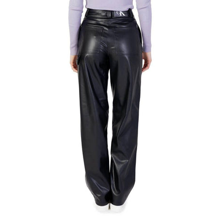 Calvin Klein Jeans Black Recycled Polyester Pant - Hilstor