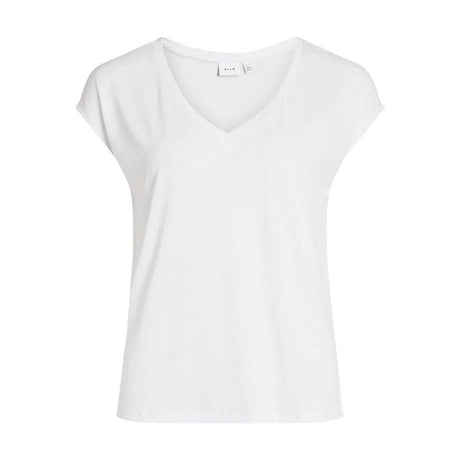 Vila Clothes White Tencel T-Shirt - Hilstor
