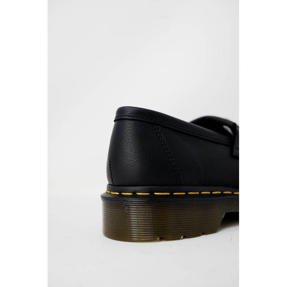 Dr. Martens Black Leather Flat Shoe - Hilstor