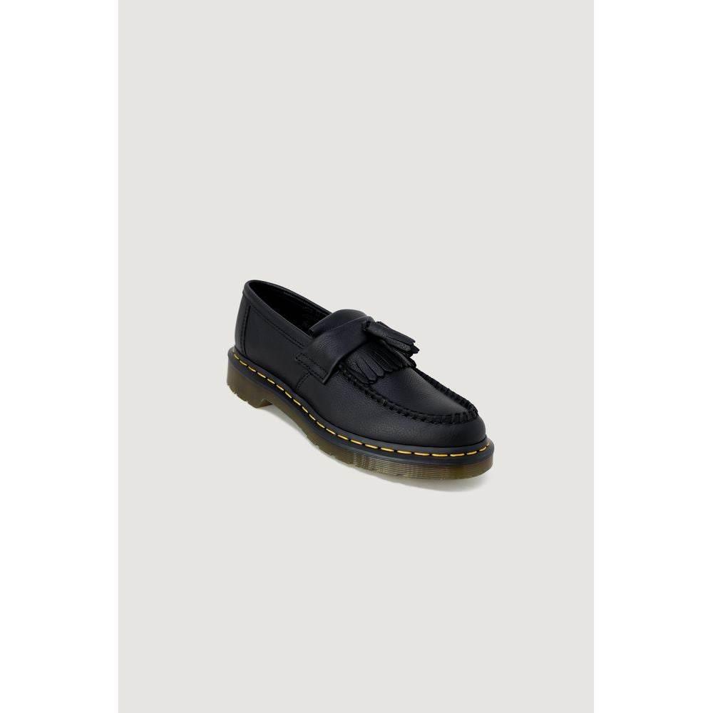 Dr. Martens Black Leather Flat Shoe - Hilstor