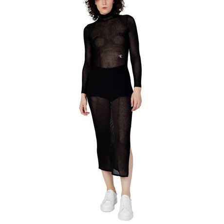 Calvin Klein Jeans Black Acrylic Dress - Hilstor