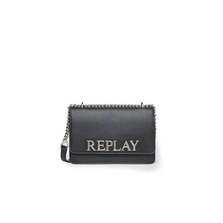 Replay Black Polyethylene Handbag - Hilstor