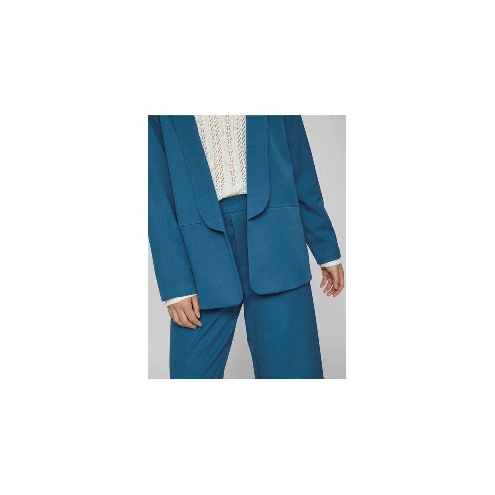 Vila Clothes Blue Polyester Suits & Blazer - Hilstor