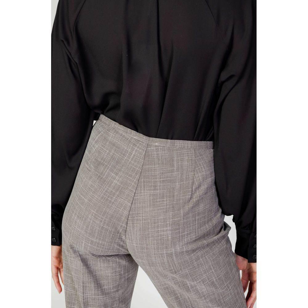 Sandro Ferrone Beige Polyester Pant - Hilstor