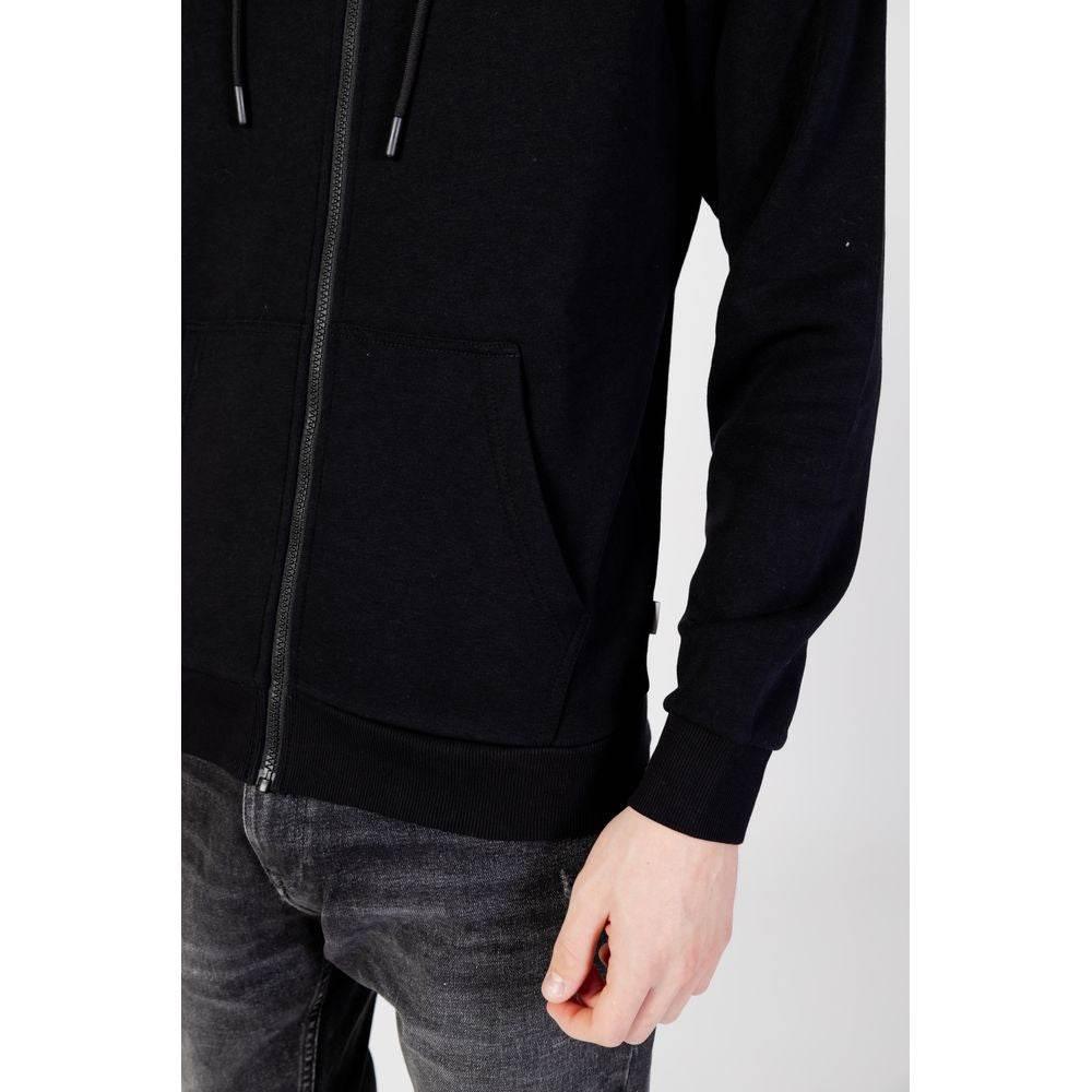Jack Jones Black Polyester Hoody - Hilstor