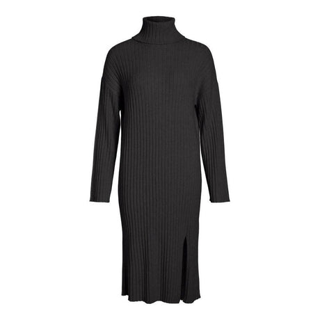 Vila Clothes Gray Nylon Dress - Hilstor