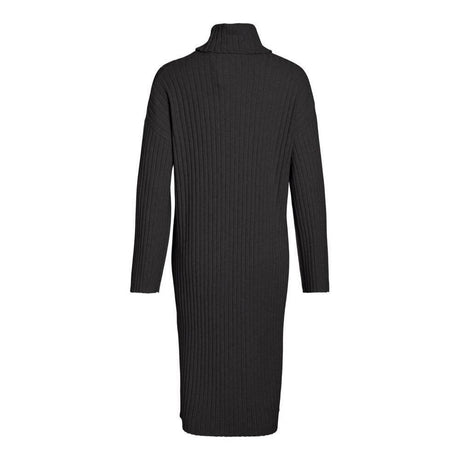 Vila Clothes Gray Nylon Dress - Hilstor