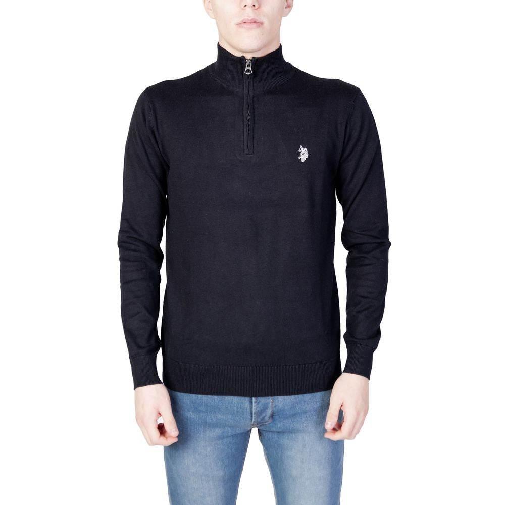 U.S. POLO ASSN. Black Cotton Sweater - Hilstor