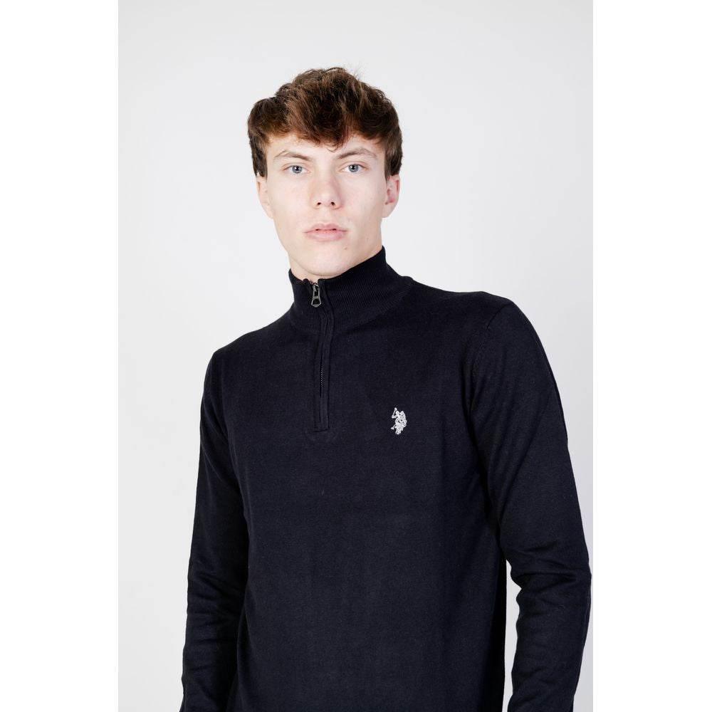 U.S. POLO ASSN. Black Cotton Sweater - Hilstor