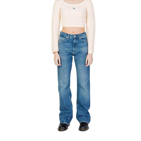 Calvin Klein Jeans Blue Cotton Mom Jean - Hilstor