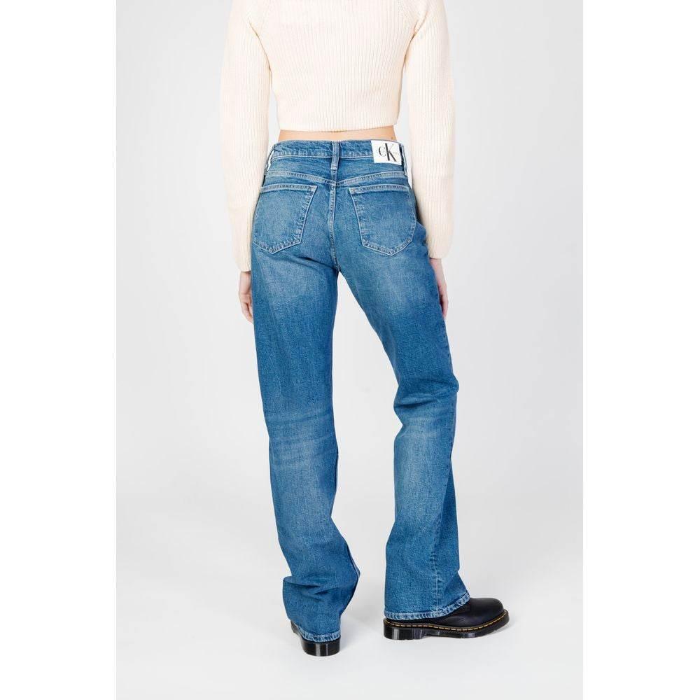 Calvin Klein Jeans Blue Cotton Mom Jean - Hilstor