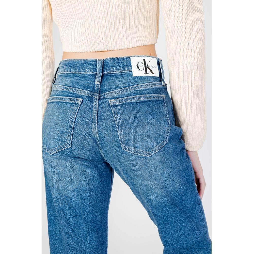 Calvin Klein Jeans Blue Cotton Mom Jean - Hilstor