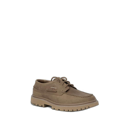 Calvin Klein Brown Leather Casual - Hilstor