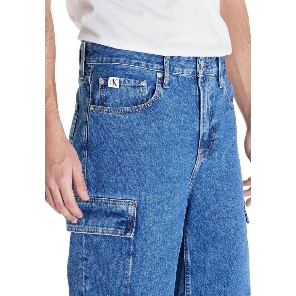 Calvin Klein Jeans Blue Cotton Bermuda - Hilstor