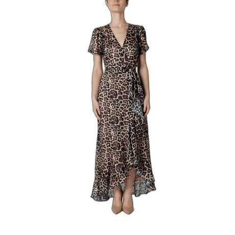 Guess Brown Polyester Dress - Hilstor
