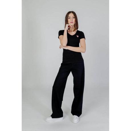 Guess Black Cotton Tops & T-Shirt - Hilstor