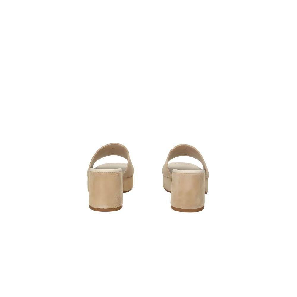 Guess Brown Suede Leather Sandal - Hilstor