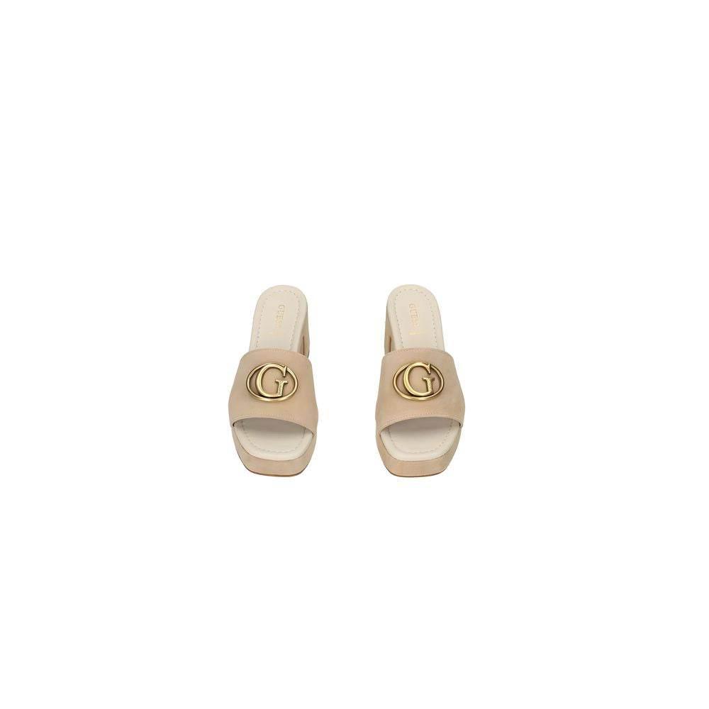 Guess Brown Suede Leather Sandal - Hilstor