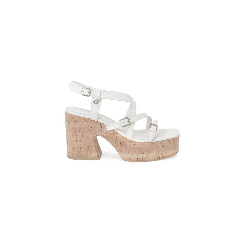 Guess Beige Leather Sandal - Hilstor