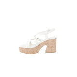 Guess Beige Leather Sandal - Hilstor