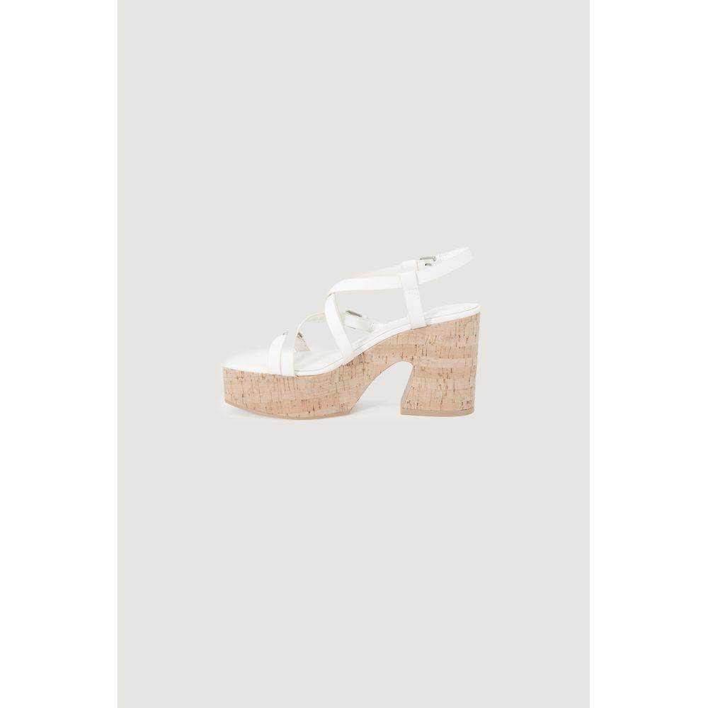 Guess Beige Leather Sandal - Hilstor