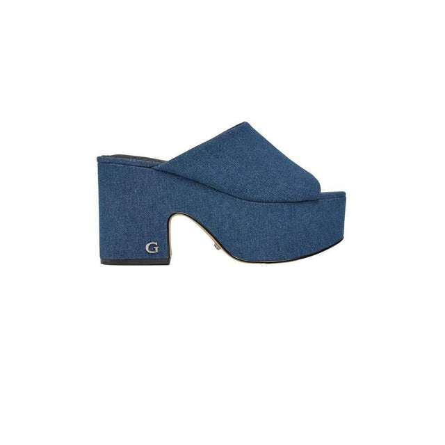 Guess Blue Cotton Sandal - Hilstor