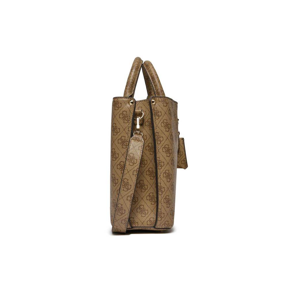 Guess Beige Polyethylene Handbag - Hilstor