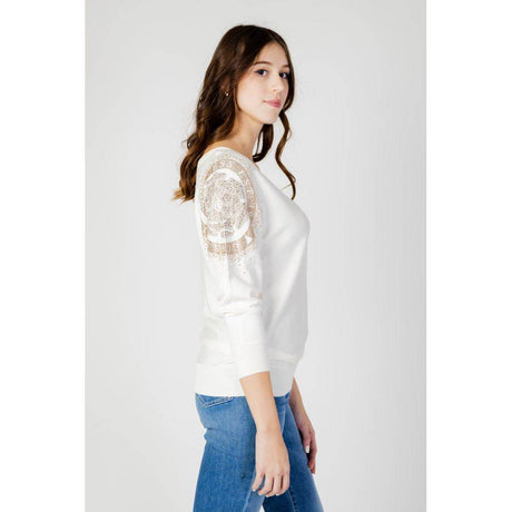 Guess White Viscose Tops & T-Shirt - Hilstor