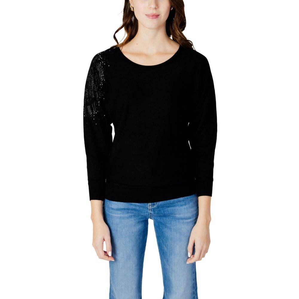 Guess Black Viscose Tops & T-Shirt - Hilstor