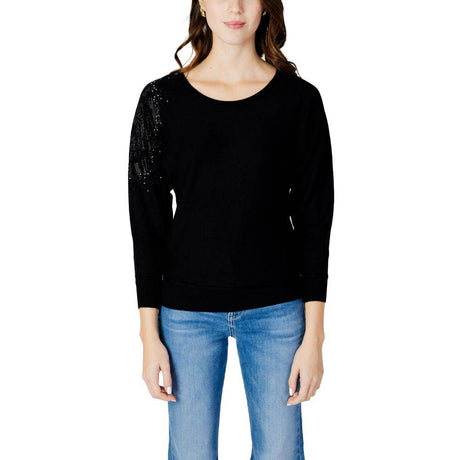 Guess Black Viscose Tops & T-Shirt - Hilstor