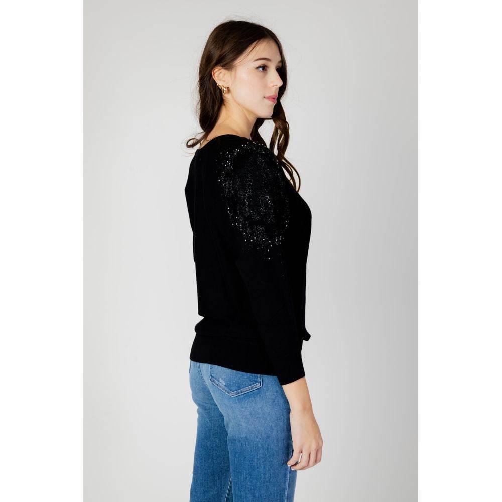 Guess Black Viscose Tops & T-Shirt - Hilstor