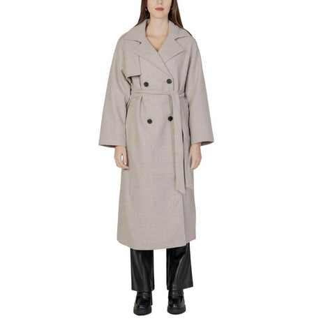 Only Beige Polyester Jackets & Coat - Hilstor