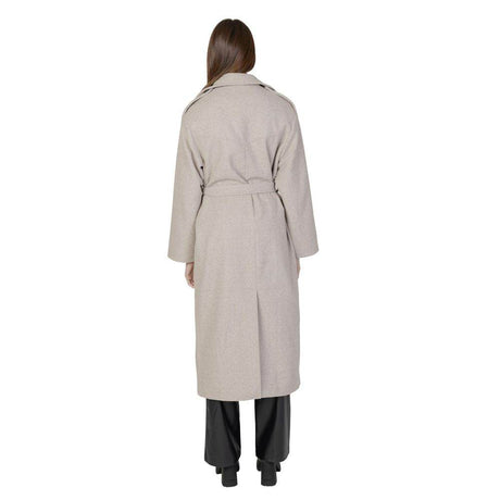 Only Beige Polyester Jackets & Coat - Hilstor