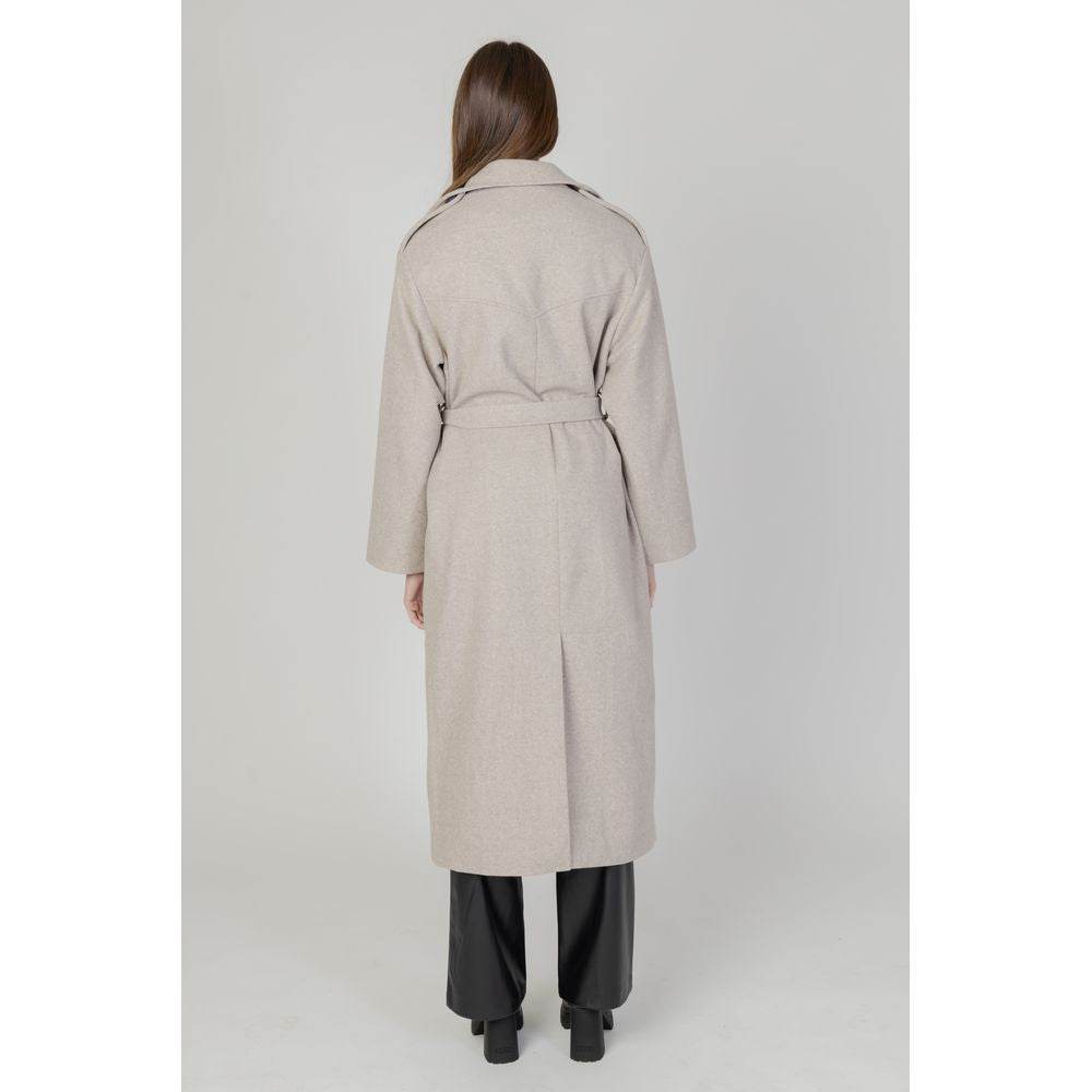 Only Beige Polyester Jackets & Coat - Hilstor