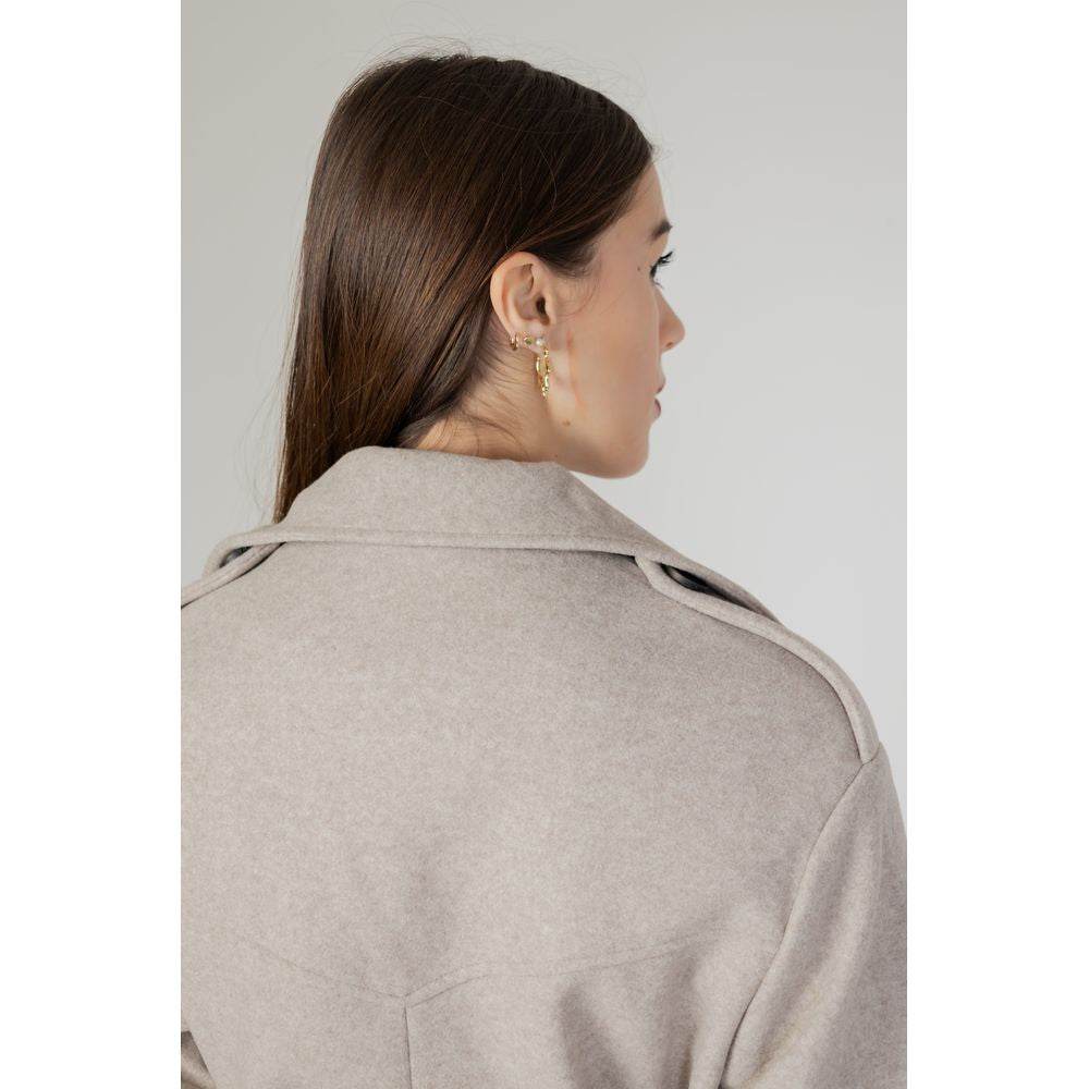 Only Beige Polyester Jackets & Coat - Hilstor