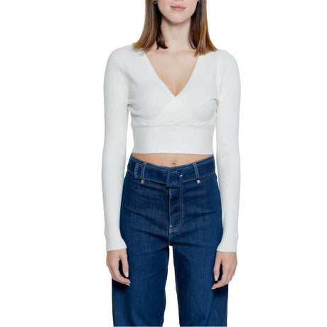 Only White Viscose Tops & T-Shirt - Hilstor