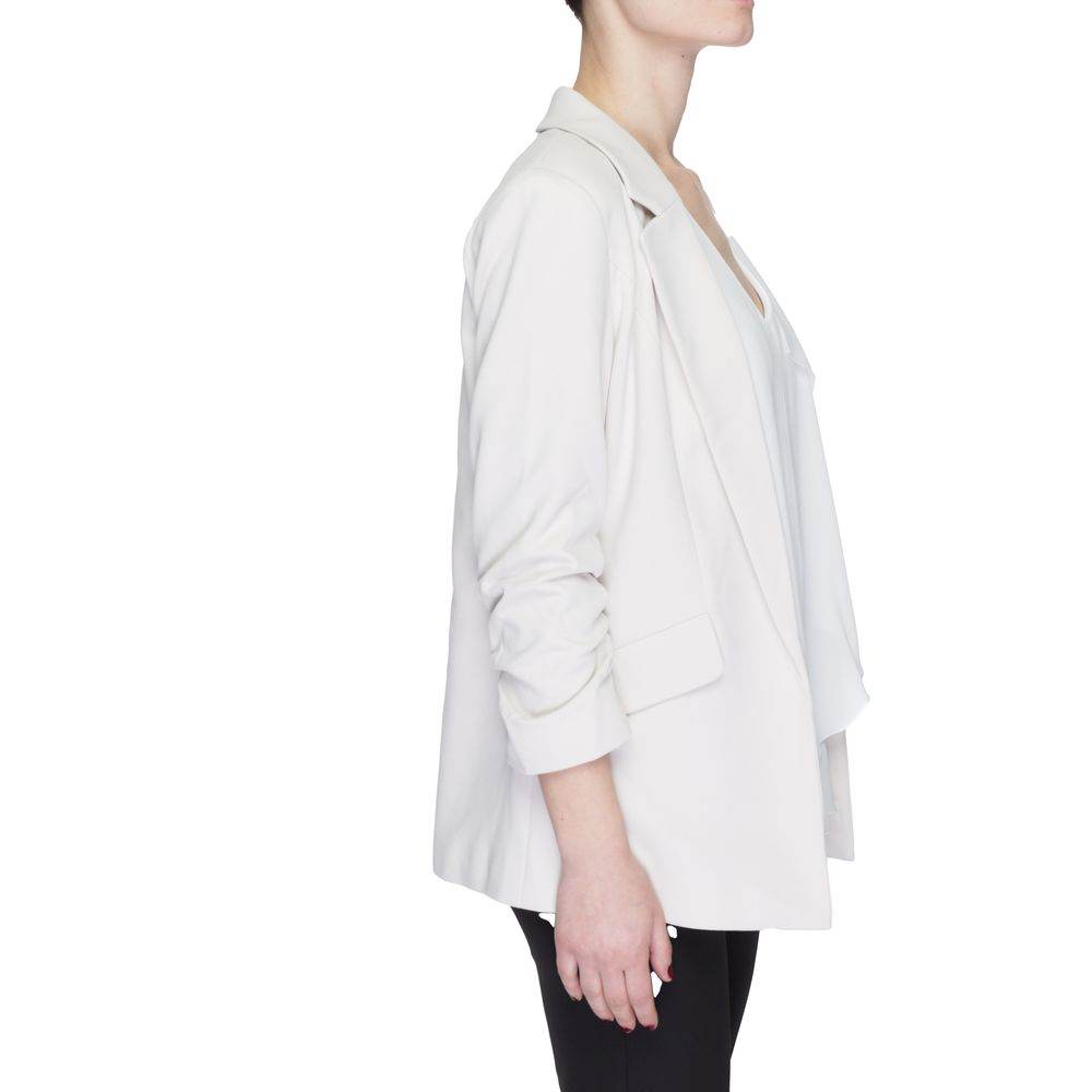 Only Beige Polyester Suits & Blazer - Hilstor