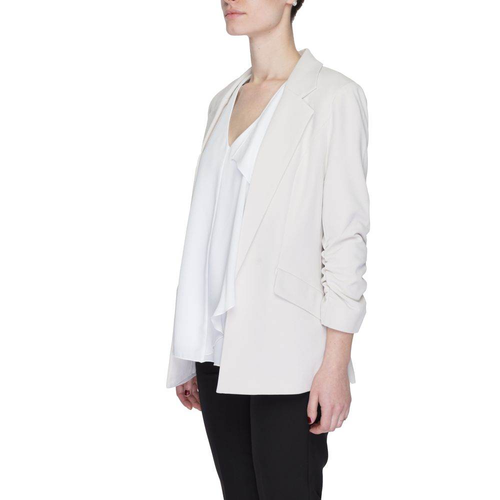 Only Beige Polyester Suits & Blazer - Hilstor