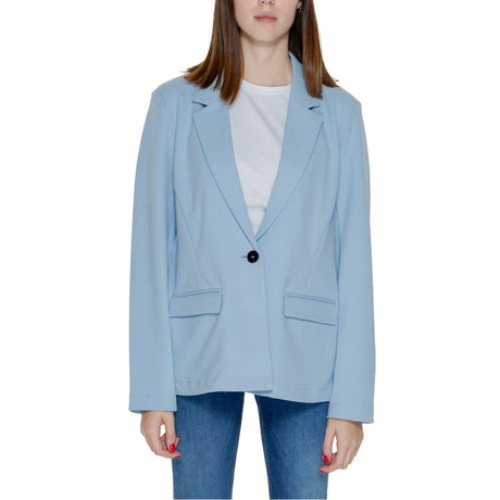 Only Blue Polyester Suits & Blazer - Hilstor