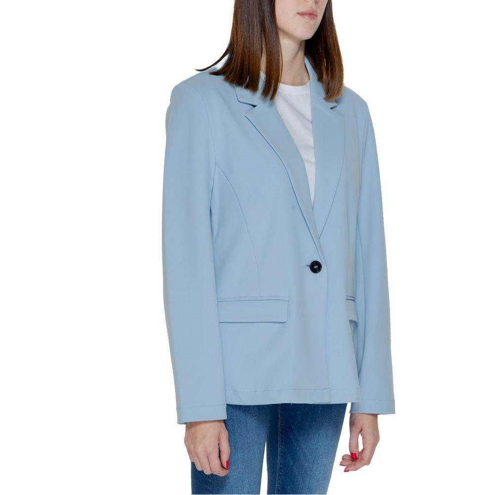 Only Blue Polyester Suits & Blazer - Hilstor